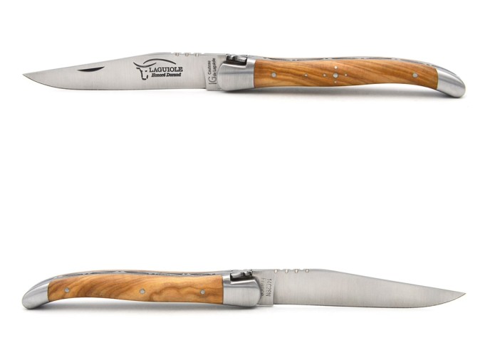Couteau de Laguiole labellisé IG, manche de 11 cm en olivier