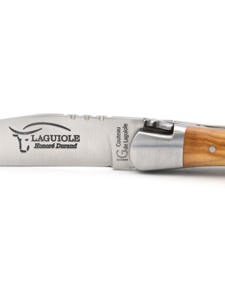 Couteau de Laguiole labellisé IG, manche de 11 cm en olivier