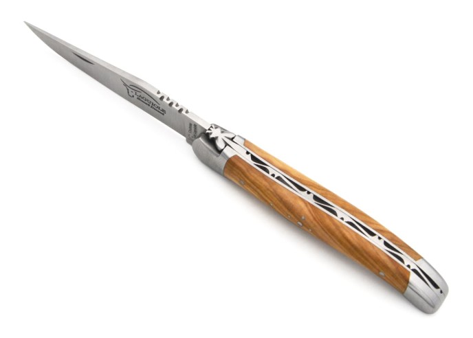 Laguiole mit Label Geografische Angabe, 11 cm Griff aus Olivenholz