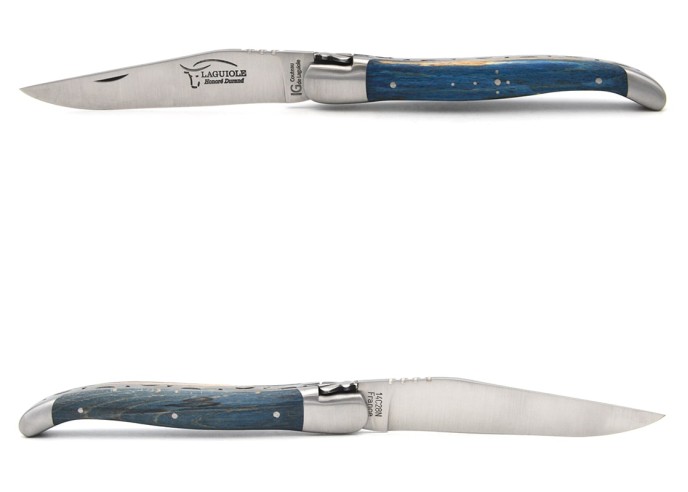 Couteau de Laguiole labellisé IG en acacia, manche de 12 cm