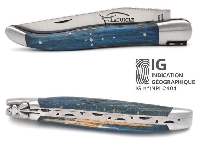 Laguiole with Geographical Indication label, 12 cm acacia wood handle