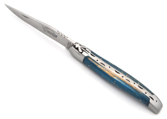 Couteau de Laguiole labellisé IG en acacia, manche de 12 cm