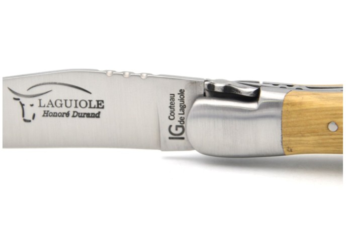 Couteau de Laguiole labellisé IG en buis avec tire-bouchon