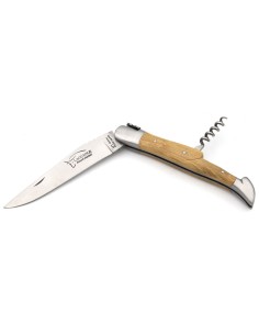 Couteau de Laguiole labellisé IG en buis avec tire-bouchon 2