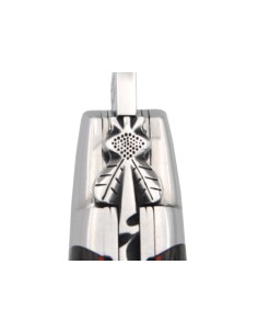 Laguiole IG-Fibre de carbone, doubles platines, abeille classique n°1 2