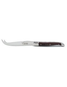 Laguiole cheese set, wide purplewood handles, knife and fork 2