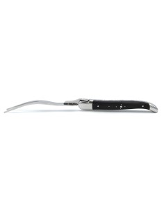 Service à fromage Laguiole mitres inox brillant et manche bois d'ébène 2