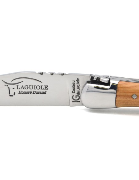 Couteau labellisé IG en genévrier & intercalaire noir, manche de 11 cm