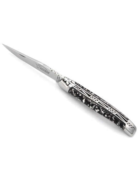 Laguiole GA, 11 cm Griff aus Silberblatt in Einschlüssen