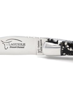 Laguiole IG en feuille d'argent, manche 11 cm, finition inox brillant 2
