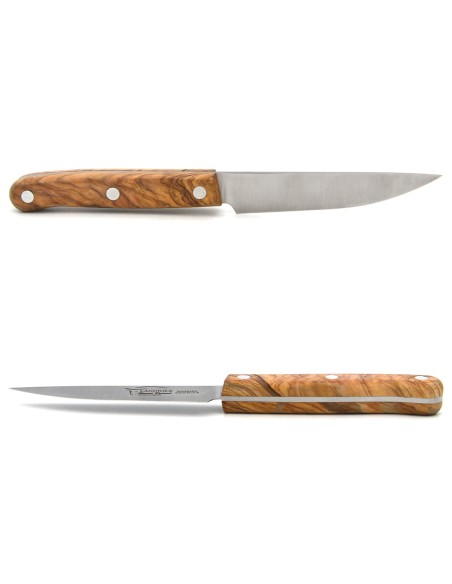 Office-Messer, hergestellt in Laguiole, 10 cm Griff aus Olivenholz