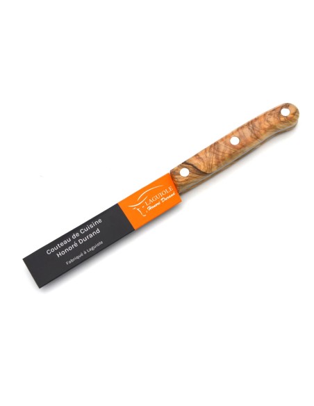 Office-Messer, hergestellt in Laguiole, 10 cm Griff aus Olivenholz