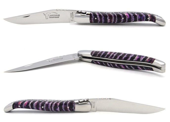 Laguiole indication géographique en molaire de mammouth violette