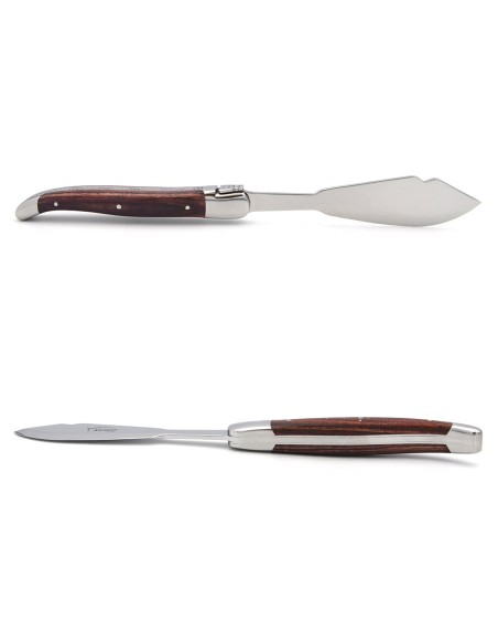 Coffret de couteaux de Laguiole à poisson en bois de violette