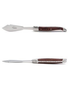 Laguiole fish knives, wide purplewood handles with shiny finish 2