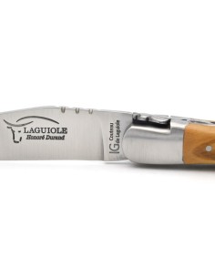 Laguiole mit Label GA, 12 cm Griff aus Olivenholz, Doppelplatinen 2