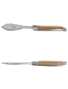 Coffret de couteaux de Laguiole à poisson en chêne de barrique 2