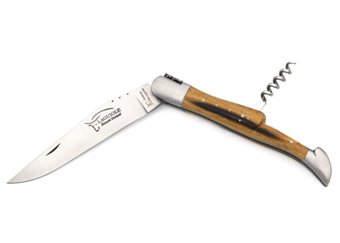 Laguiole GA, 12 cm Griff aus Aubrac-Buchenholz mit Korkenzieher