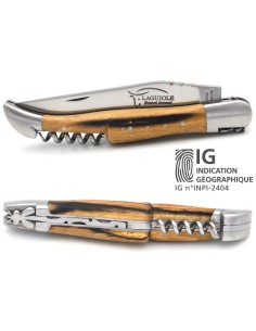 Laguiole GA, 12 cm Griff aus Aubrac-Buchenholz mit Korkenzieher