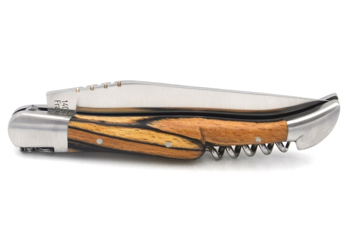 Laguiole GA, 12 cm Griff aus Aubrac-Buchenholz mit Korkenzieher