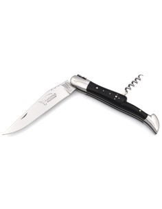 Laguiole GA, 12 cm Griff aus Hornspitze (dunkel) mit Korkenzieher 2