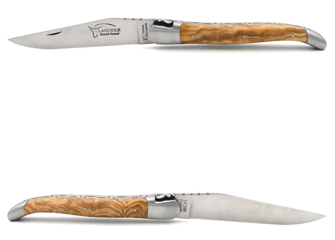 Laguiole mit GA, 12 cm Griff aus Olivenholz,  Klassiche Biene Nr.2