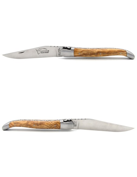 Laguiole IG en olivier, abeille classique n°2, manche de 12 cm