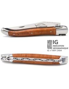 Laguiole mit Label Geografische Angabe, 12 cm Griff aus Heideholz