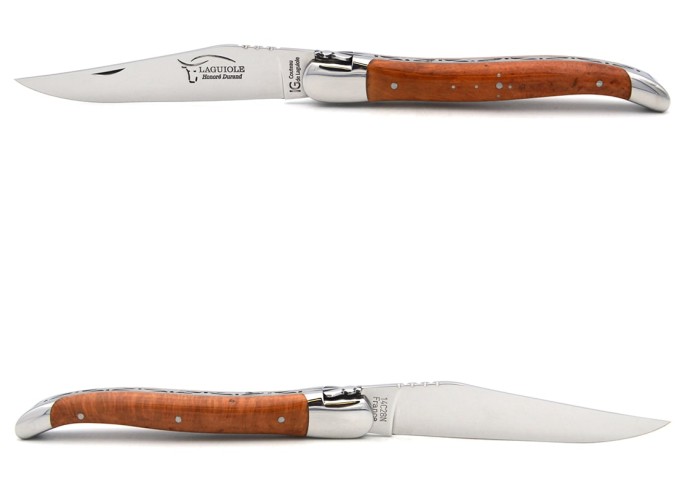 Laguiole mit Label Geografische Angabe, 12 cm Griff aus Heideholz