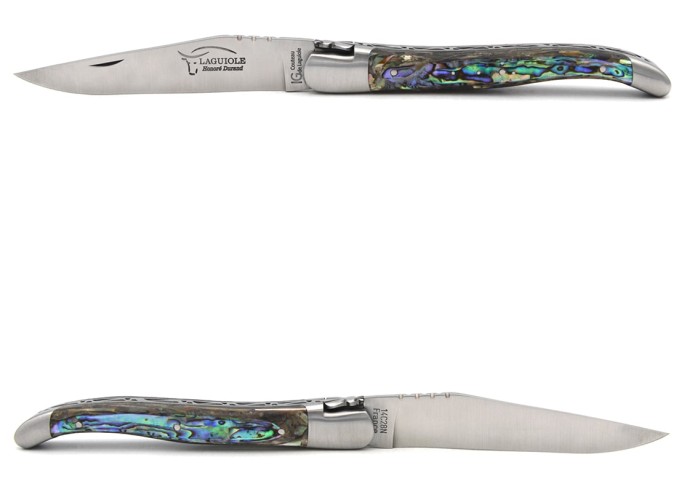 Laguiole mit Label Geografische Angabe, 12 cm Griff aus Seeohren