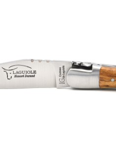 Laguiole Geografische Angabe, 12 cm Griff aus Olivenholz & schwarz Fiber 2