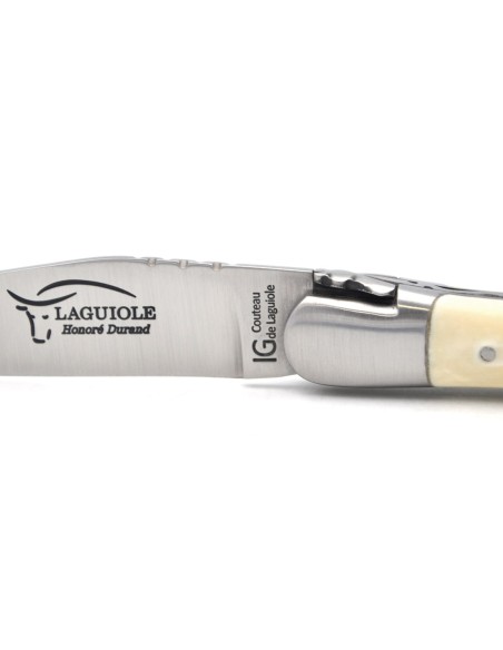 Laguiole knife Geographical Indication, 12 cm warthog tooth handle