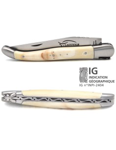 Laguiole-Messer Geografische Angabe, 12 cm Griff aus Warzenschweinzahn