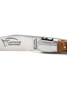 Laguiole mit Geografische Angabe, 12 cm Griff aus rotem Lavastein 2