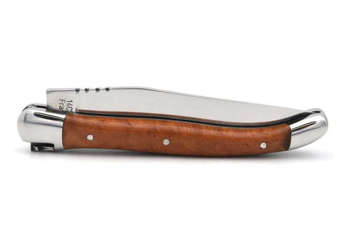 Couteau de Laguiole labellisé IG en bruyère, manche de 11 cm