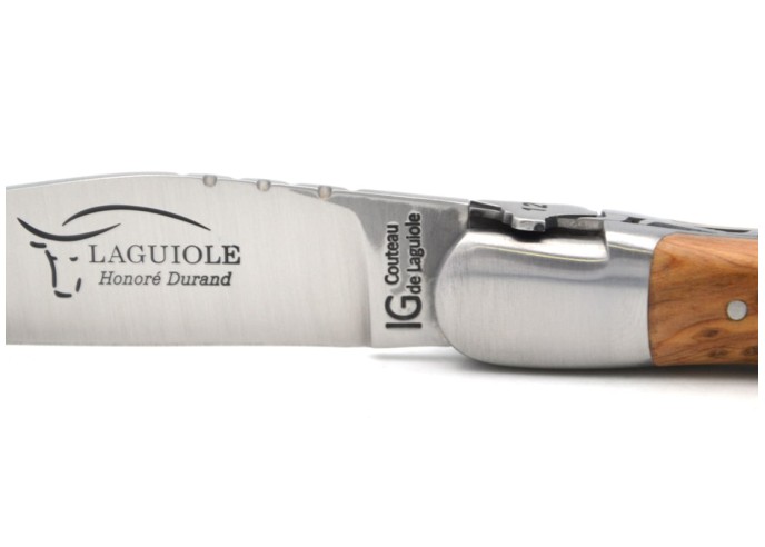 Laguiole mit GA, 12 cm Griff aus Wacholderholz, Karte des Aveyron 12