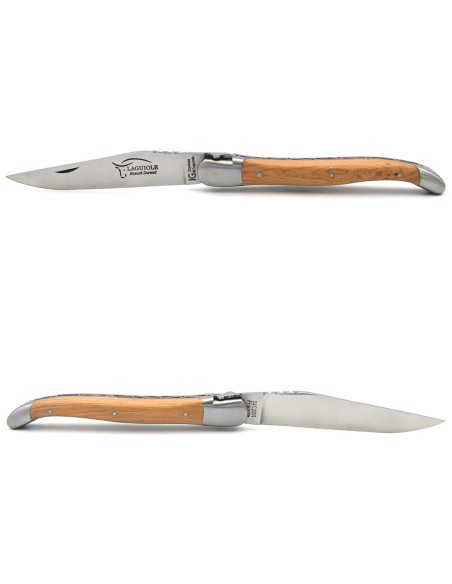 Laguiole mit GA, 12 cm Griff aus Wacholderholz, Karte des Aveyron