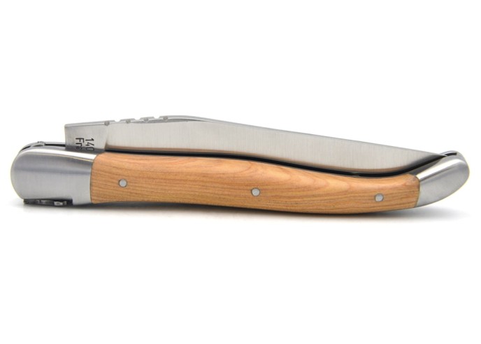 Laguiole mit GA, 12 cm Griff aus Wacholderholz, Karte des Aveyron