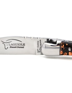 Couteau de Laguiole indication géographique en feuille de cuivre 2