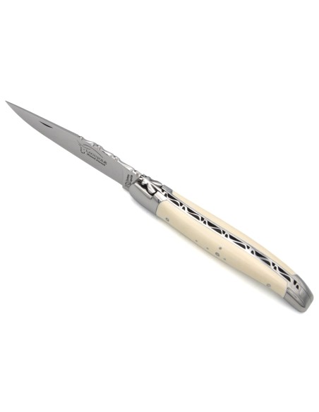Couteau de Laguiole labellisé IG, manche 12 cm en ivoire de mammouth