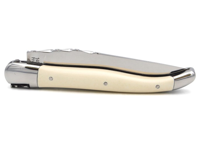 Couteau de Laguiole labellisé IG, manche 12 cm en ivoire de mammouth