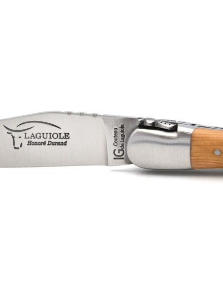 Laguiole mit GA, 12 cm Griff aus Wacholderholz,  Klassiche Biene Nr.1