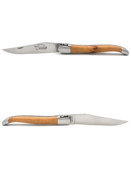 Laguiole IG en genévrier, abeille classique n°1, manche de 12 cm