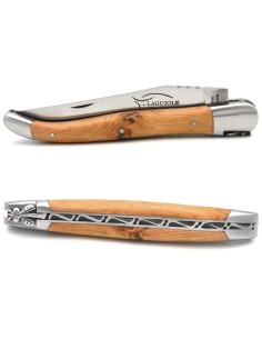Laguiole IG en genévrier, abeille classique n°1, manche de 12 cm 2