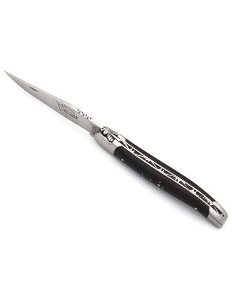Laguiole mit GA, 12 cm Griff aus Ebenholz,  Klassiche Biene Nr.1