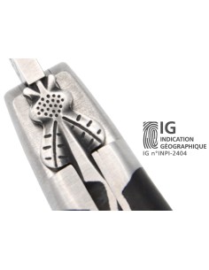 Laguiole mit GA, 12 cm Griff aus Ebenholz,  Klassiche Biene Nr.1
