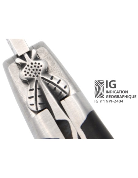 Laguiole mit GA, 12 cm Griff aus Ebenholz,  Klassiche Biene Nr.1