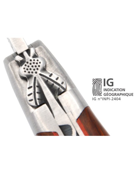 Laguiole mit GA, 12 cm Griff aus Schlangenholz, Klassiche Biene Nr.1