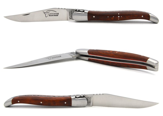 Laguiole mit GA, 12 cm Griff aus Schlangenholz, Klassiche Biene Nr.1