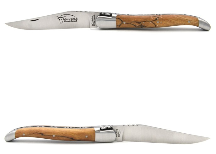 Laguiole IG en hêtre de l'Aubrac, abeille classique n°1, manche 12 cm